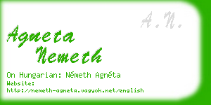 agneta nemeth business card